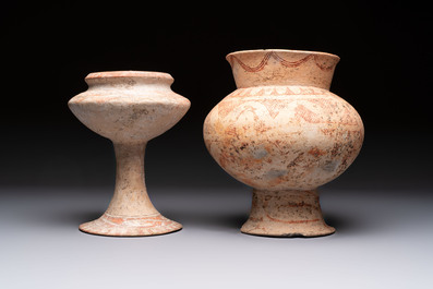 Five Thai pottery wares, Ban-Chiang, 7/4th C. B.C.