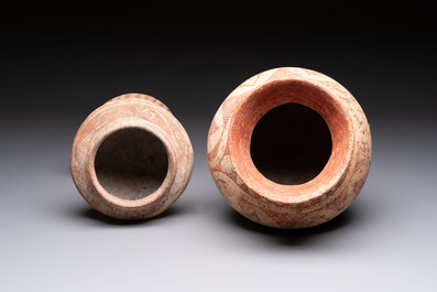 Five Thai pottery wares, Ban-Chiang, 7/4th C. B.C.