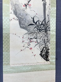In the manner of Zhang Daqian 張大千 (1898-1983): 'Three friends of winter', ink and colour on paper