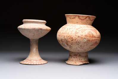 Five Thai pottery wares, Ban-Chiang, 7/4th C. B.C.
