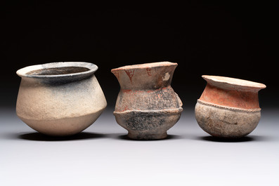 Five Thai pottery wares, Ban-Chiang, 7/4th C. B.C.