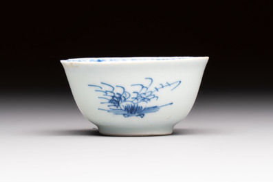 A varied group of ten Chinese blue, white and famille rose wares, Yongzheng/Qianlong