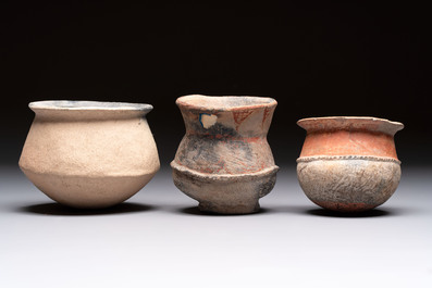 Five Thai pottery wares, Ban-Chiang, 7/4th C. B.C.