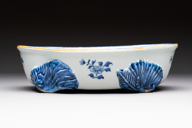 A varied group of ten Chinese blue, white and famille rose wares, Yongzheng/Qianlong