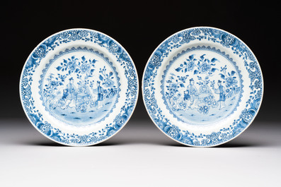 A varied group of ten Chinese blue, white and famille rose wares, Yongzheng/Qianlong