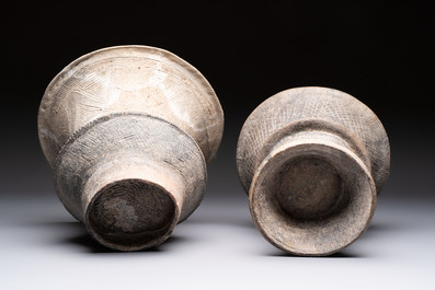 Four Thai pottery vases, Ban-Chiang, 7/4th C. B.C.