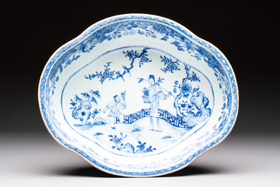 A varied group of ten Chinese blue, white and famille rose wares, Yongzheng/Qianlong