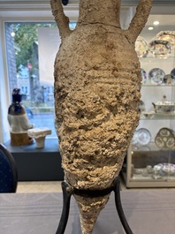 A Roman terracotta amphora for wine or oil transport, 1st C. B.C.