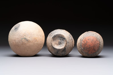 Five Thai pottery wares, Ban-Chiang, 7/4th C. B.C.