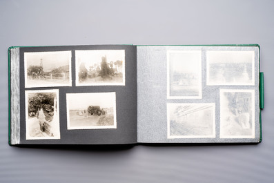 A collection of four photo albums and fieldwork prints documenting South and Southeast Asia, 20th C.
