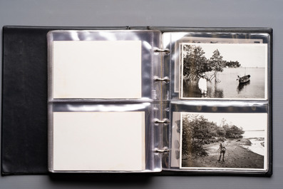 A collection of four photo albums and fieldwork prints documenting South and Southeast Asia, 20th C.