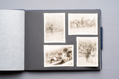 A collection of four photo albums and fieldwork prints documenting South and Southeast Asia, 20th C.