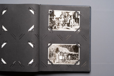A collection of four photo albums and fieldwork prints documenting South and Southeast Asia, 20th C.
