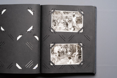 A collection of four photo albums and fieldwork prints documenting South and Southeast Asia, 20th C.