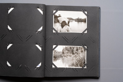 A collection of four photo albums and fieldwork prints documenting South and Southeast Asia, 20th C.