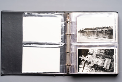 A collection of four photo albums and fieldwork prints documenting South and Southeast Asia, 20th C.