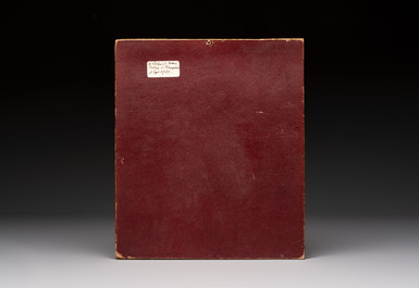 Chinese school: 'Bodhisattva and a Dragon', ink and colour on silk, 19th C.