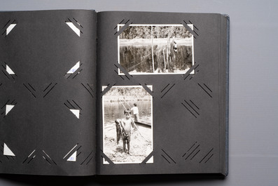 A collection of four photo albums and fieldwork prints documenting South and Southeast Asia, 20th C.
