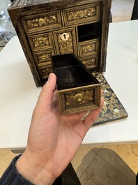 A Japanese Nanban portable lacquer cabinet, Momoyama, late 16th/early 17th C.
