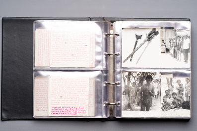 A collection of four photo albums and fieldwork prints documenting South and Southeast Asia, 20th C.