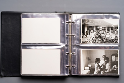 A collection of four photo albums and fieldwork prints documenting South and Southeast Asia, 20th C.