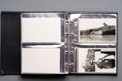 A collection of four photo albums and fieldwork prints documenting South and Southeast Asia, 20th C.