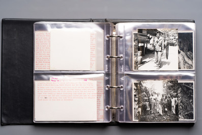 A collection of four photo albums and fieldwork prints documenting South and Southeast Asia, 20th C.