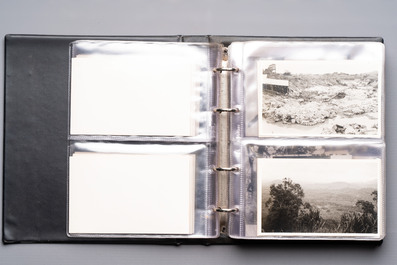 A collection of four photo albums and fieldwork prints documenting South and Southeast Asia, 20th C.