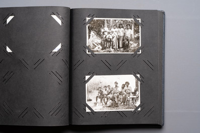 A collection of four photo albums and fieldwork prints documenting South and Southeast Asia, 20th C.