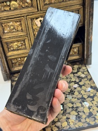 A Japanese Nanban portable lacquer cabinet, Momoyama, late 16th/early 17th C.