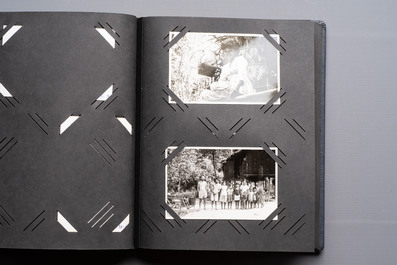 A collection of four photo albums and fieldwork prints documenting South and Southeast Asia, 20th C.