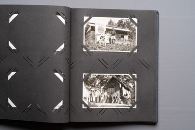 A collection of four photo albums and fieldwork prints documenting South and Southeast Asia, 20th C.