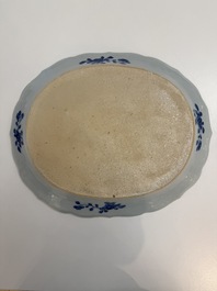 13 Chinese blue and white 'Xi Xiang Ji' serving dishes, Qianlong