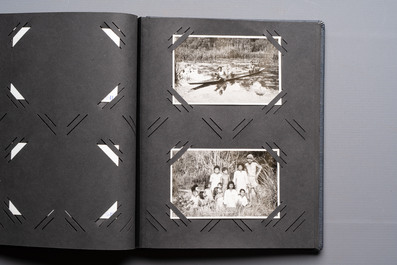 A collection of four photo albums and fieldwork prints documenting South and Southeast Asia, 20th C.