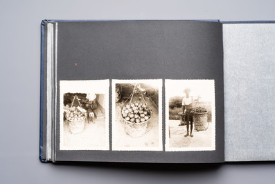 A collection of four photo albums and fieldwork prints documenting South and Southeast Asia, 20th C.