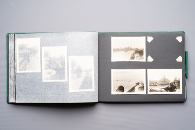 A collection of four photo albums and fieldwork prints documenting South and Southeast Asia, 20th C.