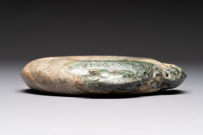 Three Chinese archaistic jade carvings, 20th C.