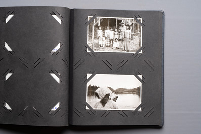 A collection of four photo albums and fieldwork prints documenting South and Southeast Asia, 20th C.