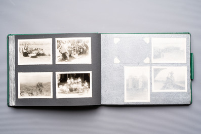 A collection of four photo albums and fieldwork prints documenting South and Southeast Asia, 20th C.