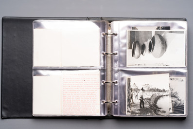 A collection of four photo albums and fieldwork prints documenting South and Southeast Asia, 20th C.