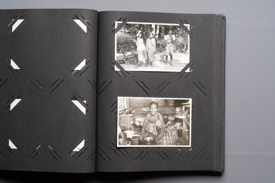 A collection of four photo albums and fieldwork prints documenting South and Southeast Asia, 20th C.