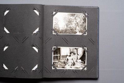 A collection of four photo albums and fieldwork prints documenting South and Southeast Asia, 20th C.
