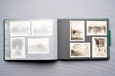 A collection of four photo albums and fieldwork prints documenting South and Southeast Asia, 20th C.