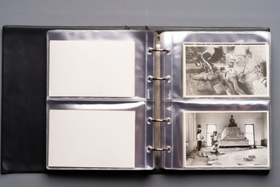 A collection of four photo albums and fieldwork prints documenting South and Southeast Asia, 20th C.
