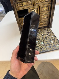 A Japanese Nanban portable lacquer cabinet, Momoyama, late 16th/early 17th C.