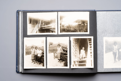 A collection of four photo albums and fieldwork prints documenting South and Southeast Asia, 20th C.