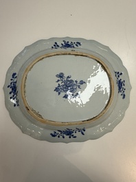 13 Chinese blue and white 'Xi Xiang Ji' serving dishes, Qianlong