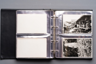 A collection of four photo albums and fieldwork prints documenting South and Southeast Asia, 20th C.