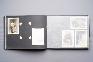 A collection of four photo albums and fieldwork prints documenting South and Southeast Asia, 20th C.