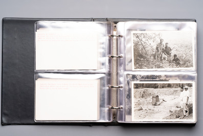 A collection of four photo albums and fieldwork prints documenting South and Southeast Asia, 20th C.